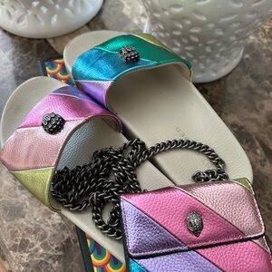 Beautiful Colors- Kurt Geiger Crossbody Bag and Slides
